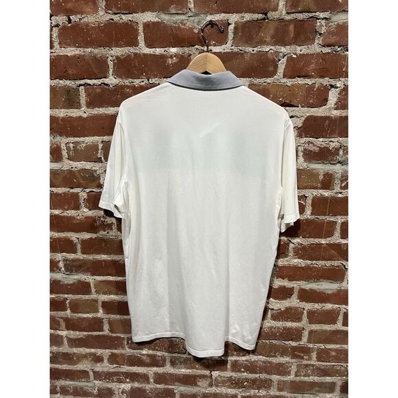 Nike Golf Mens White Short Sleeve Golf Polo Size Large Dri-Fit Standard Fit - Picture 2 of 3